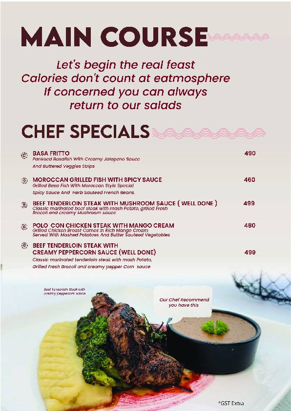 EATMOSPHERE By Smokin Burg menu