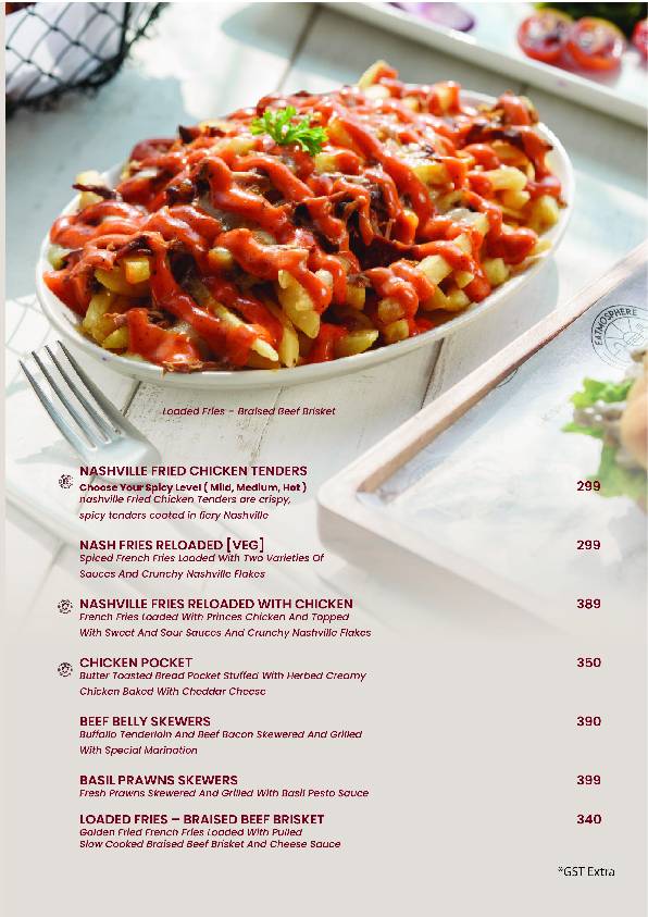 EATMOSPHERE By Smokin Burg menu