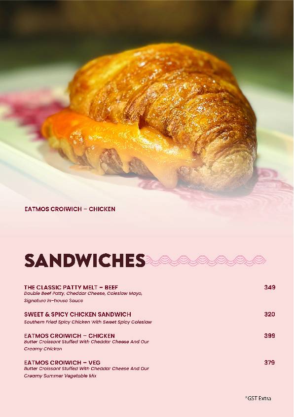 EATMOSPHERE By Smokin Burg menu