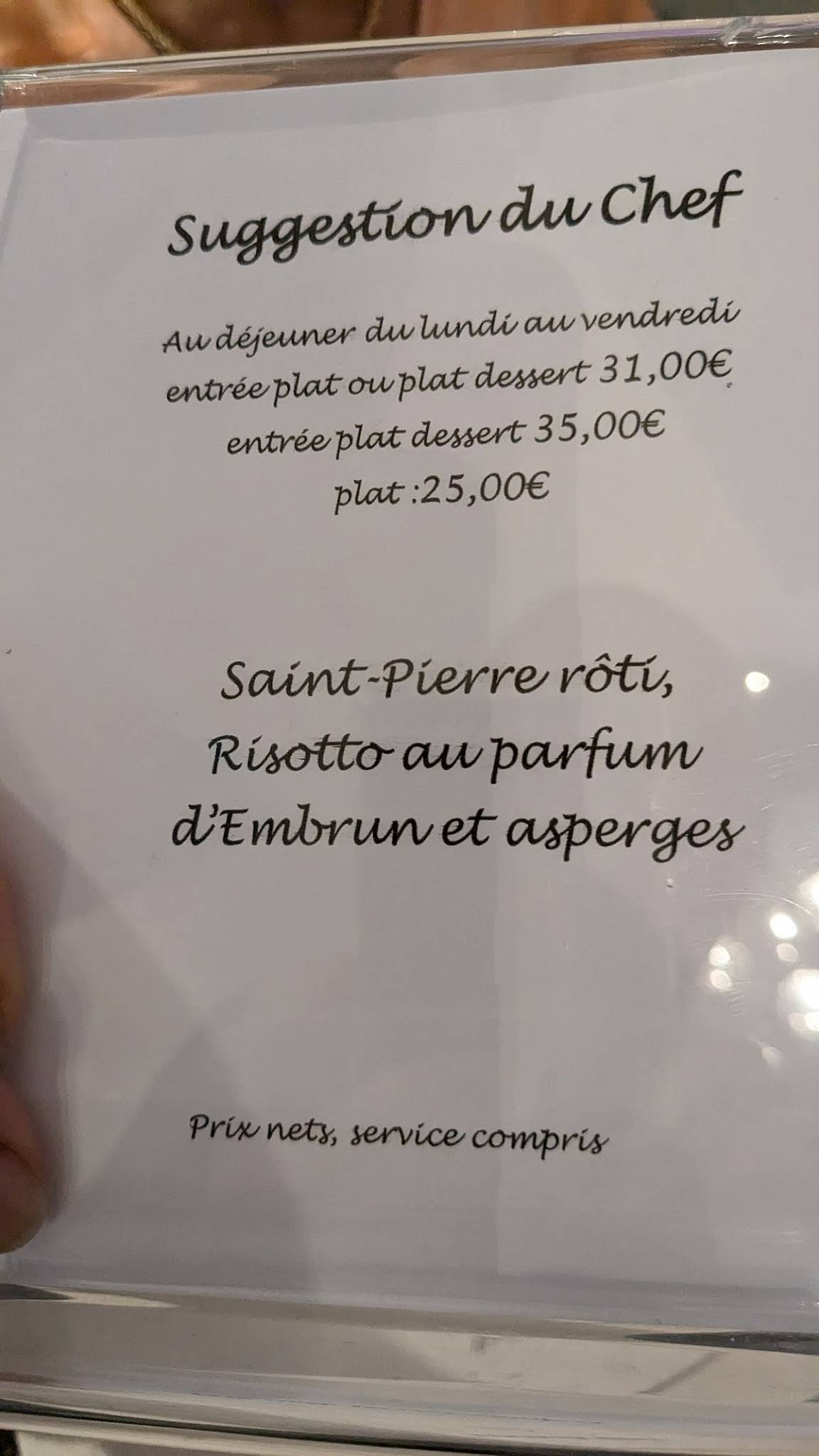 Menu de Ebulli'Sens