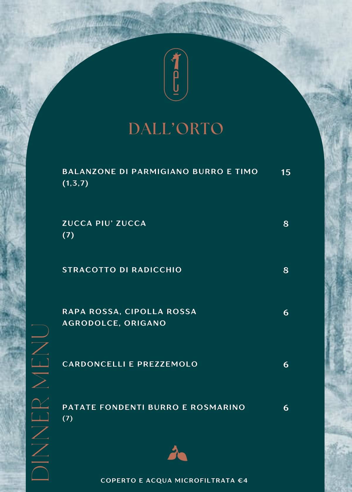 Menu di Eden Ristorante 