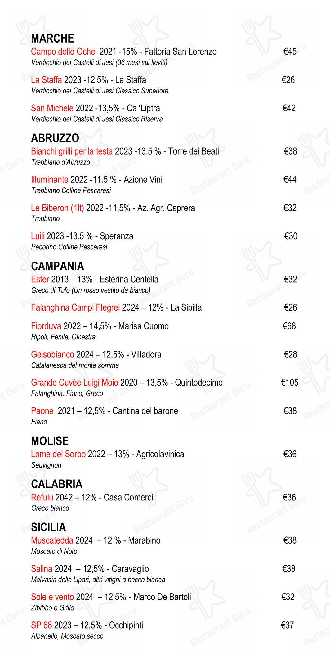 Eggs Roma in Roma - 菜单