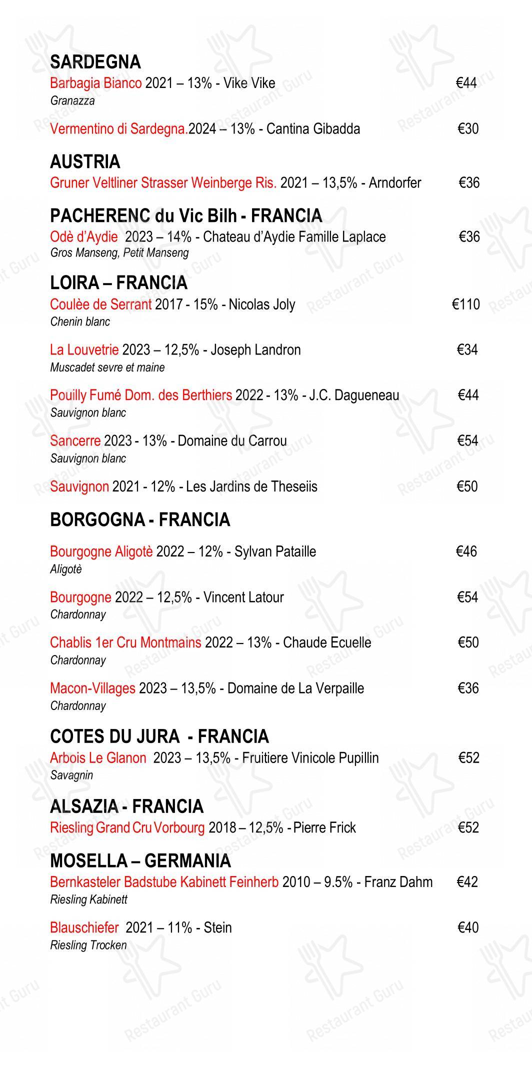 菜单 per Eggs Roma caffè bar