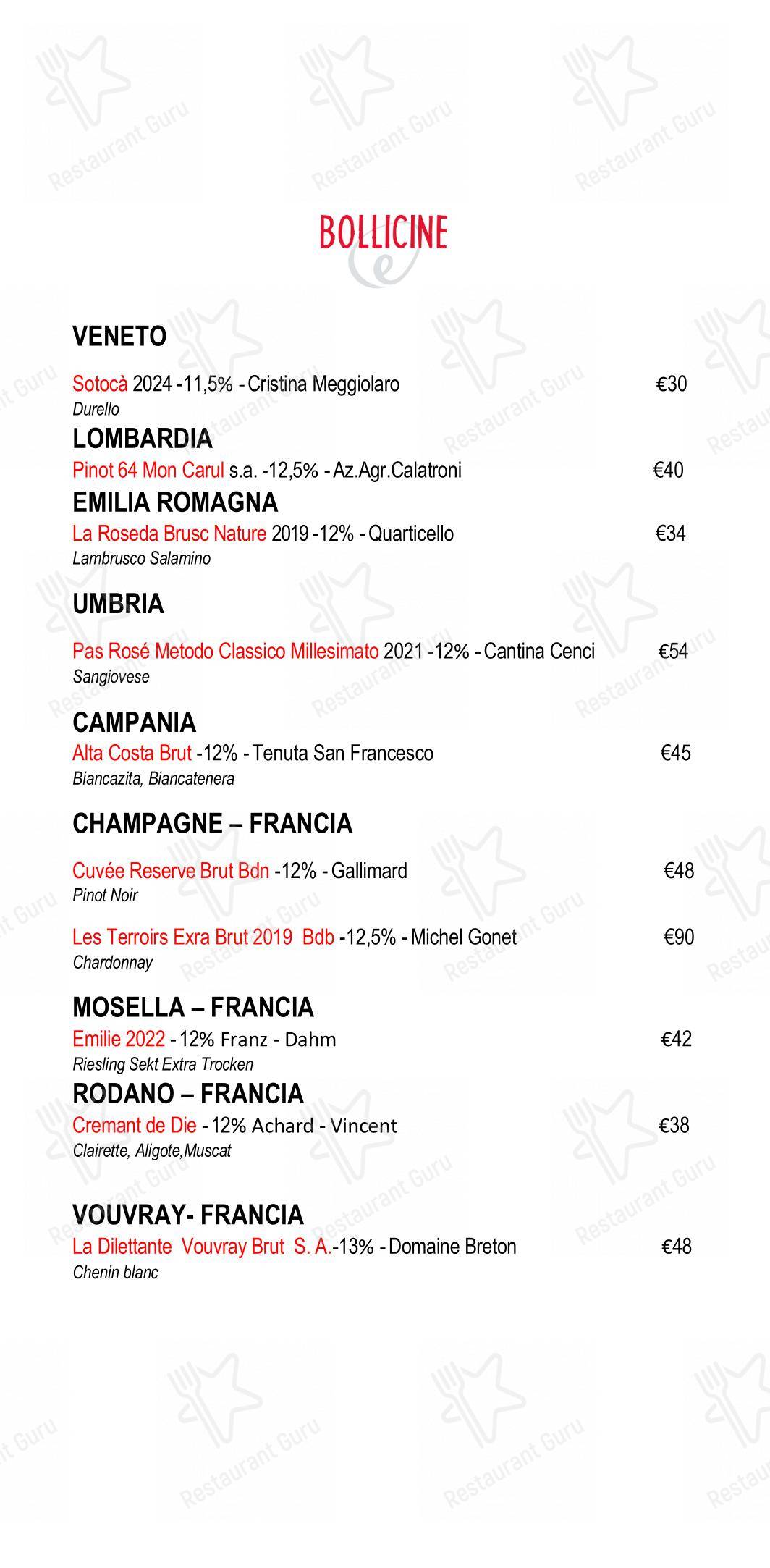 Eggs Roma in Roma - 菜单