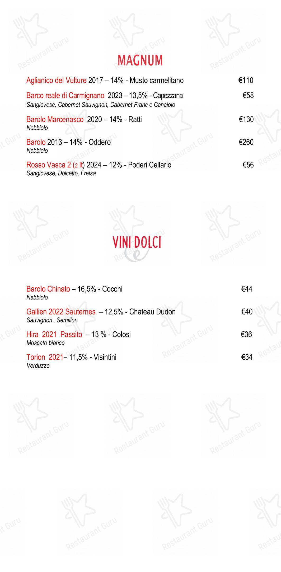 菜单 per Eggs Roma in Roma