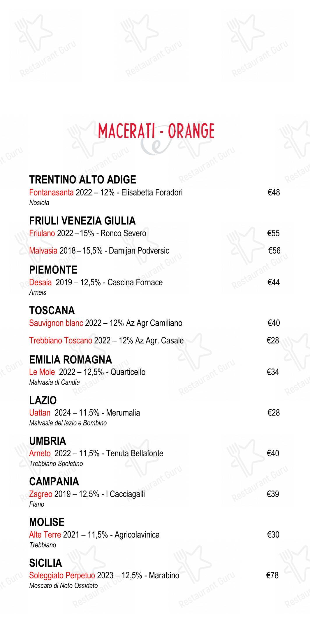 Eggs Roma in Roma - 菜单