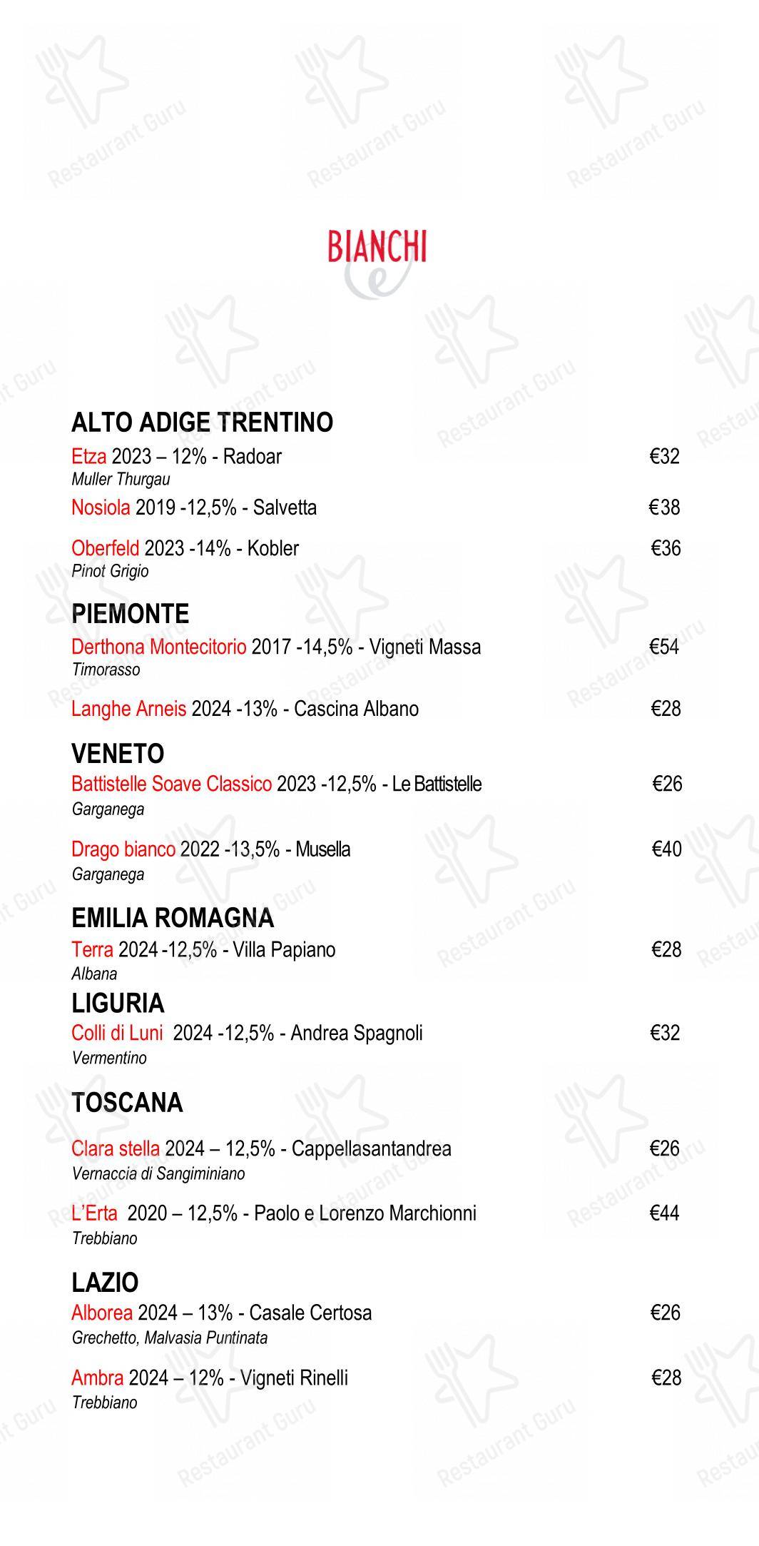 Eggs Roma in Roma - 菜单
