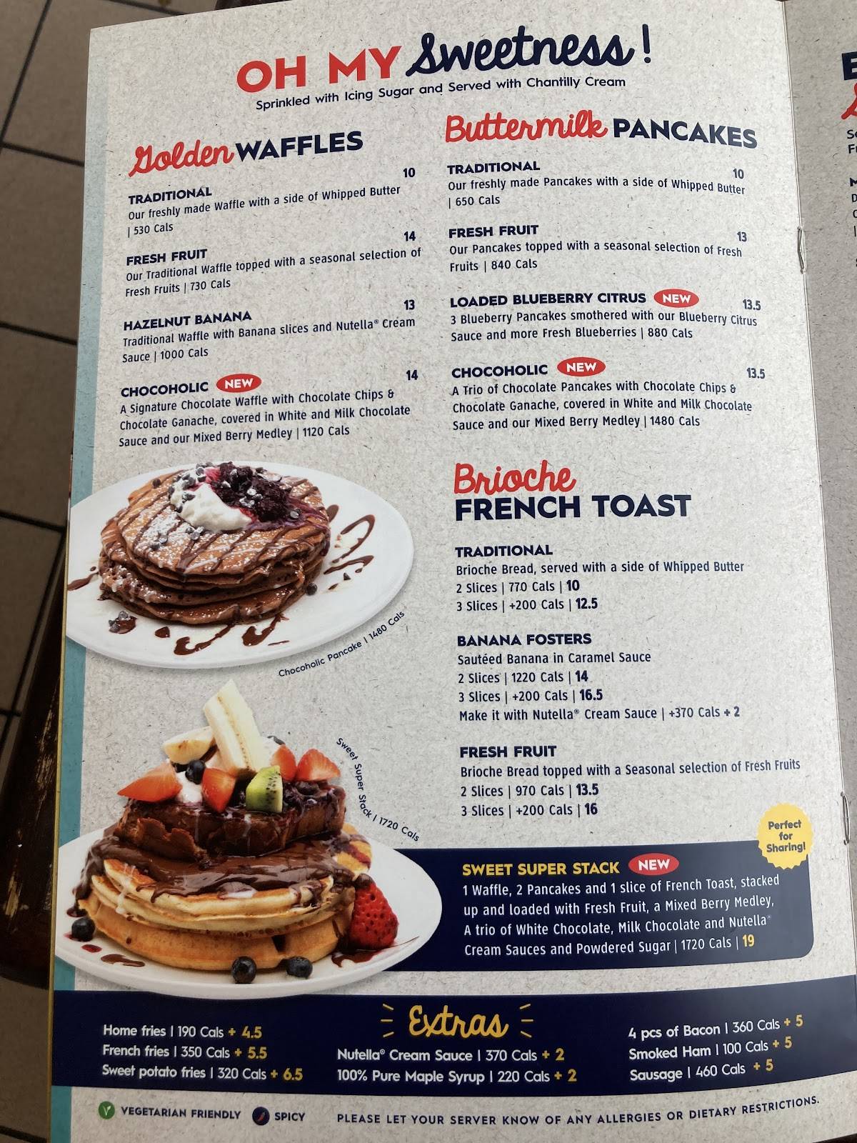 Menu de Eggsmart