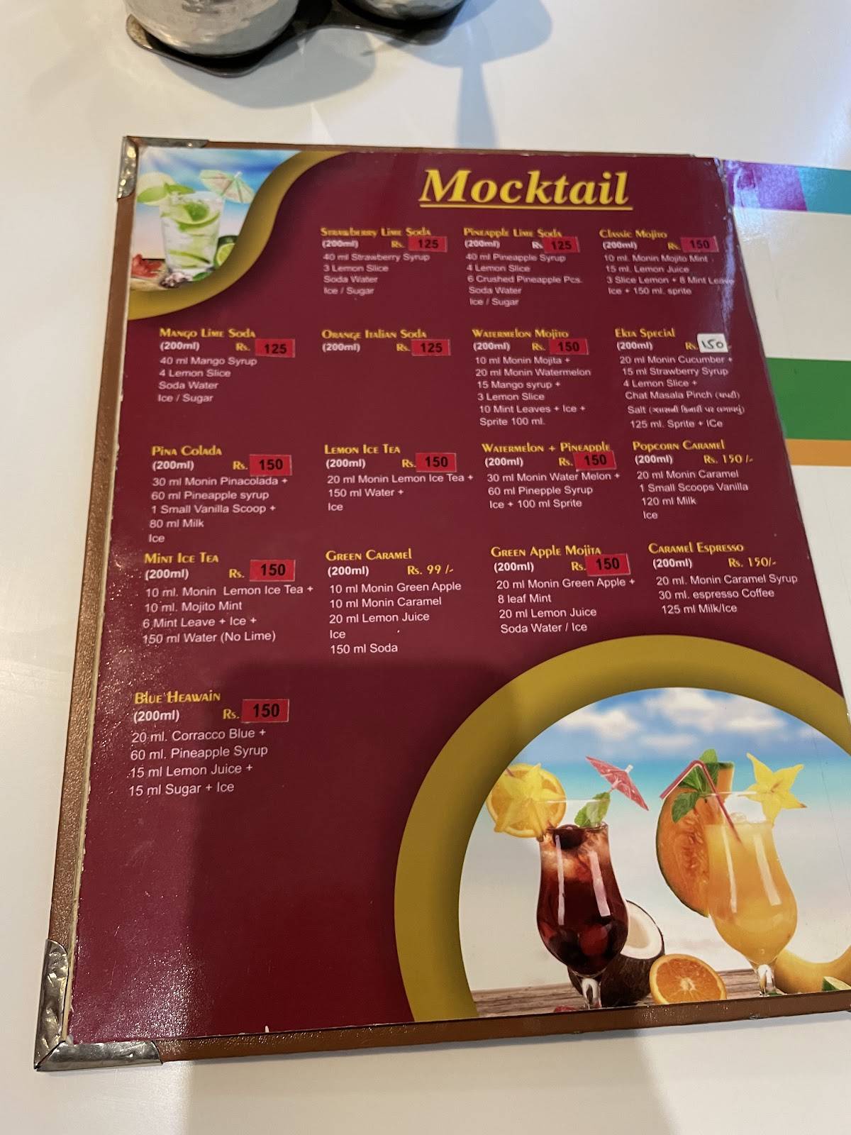 Ekta Restaurant, Rooms & Banquet - Anand menu