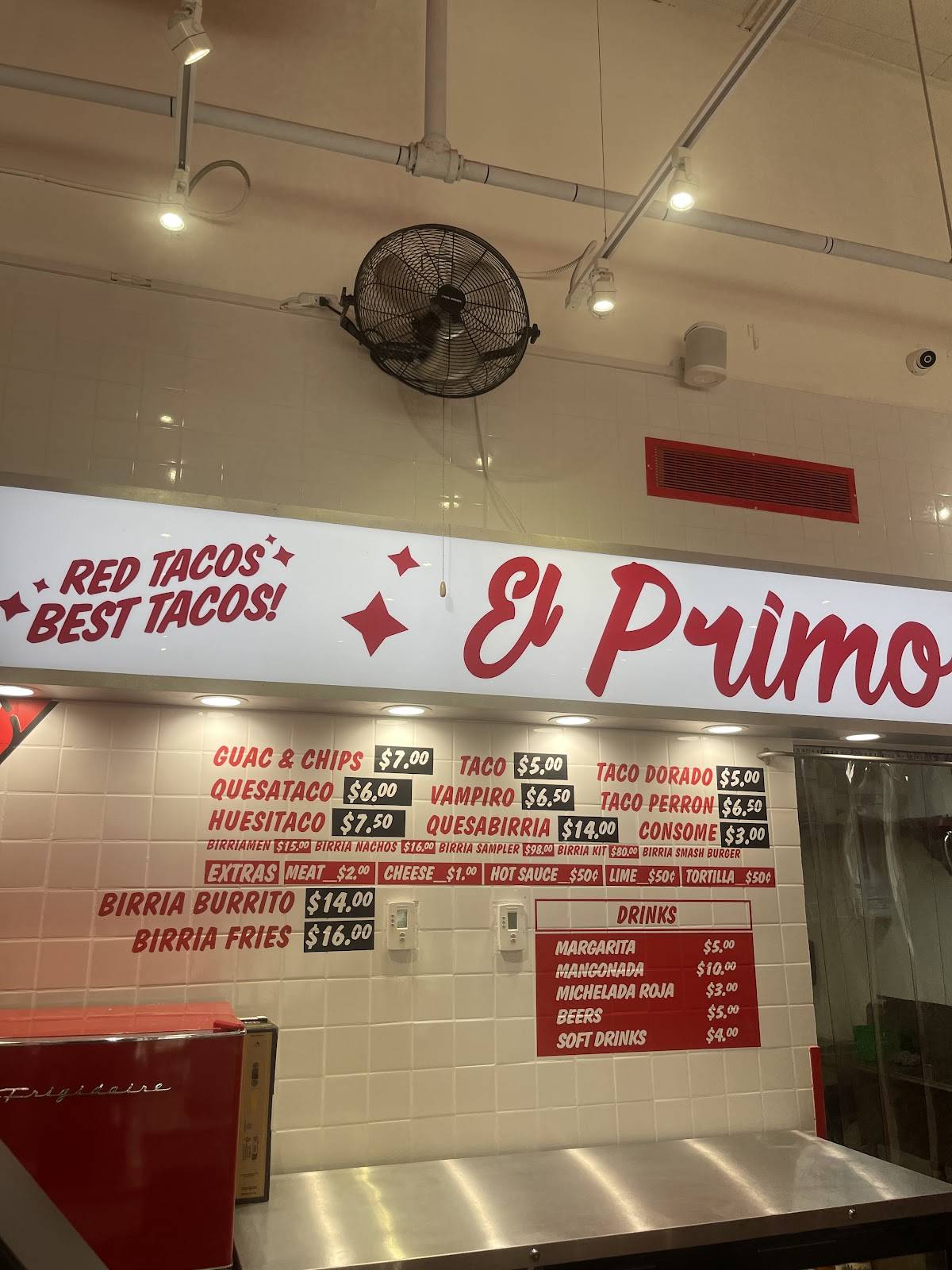 Carta del restaurante El Primo Red Tacos, Miami, 179 E Flagler St