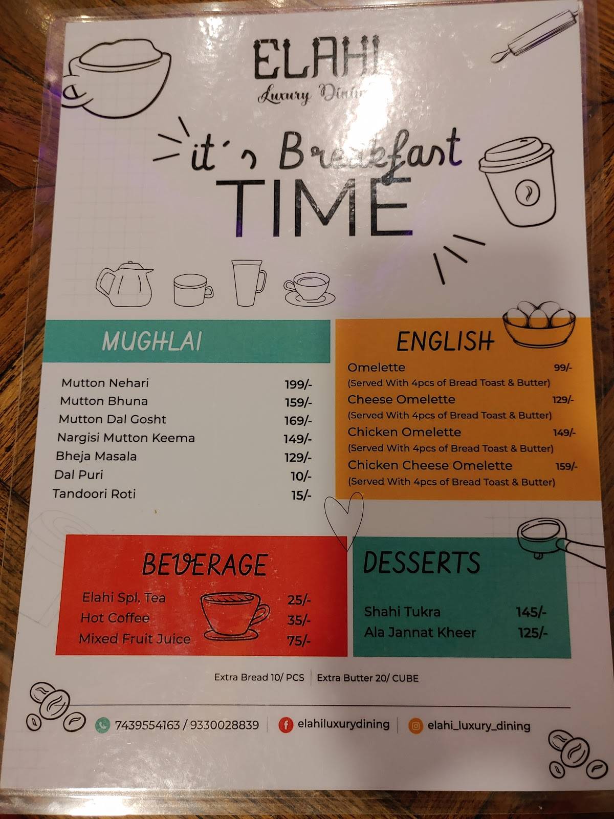Menu at ELAHI Luxury Dining, Kolkata, 85