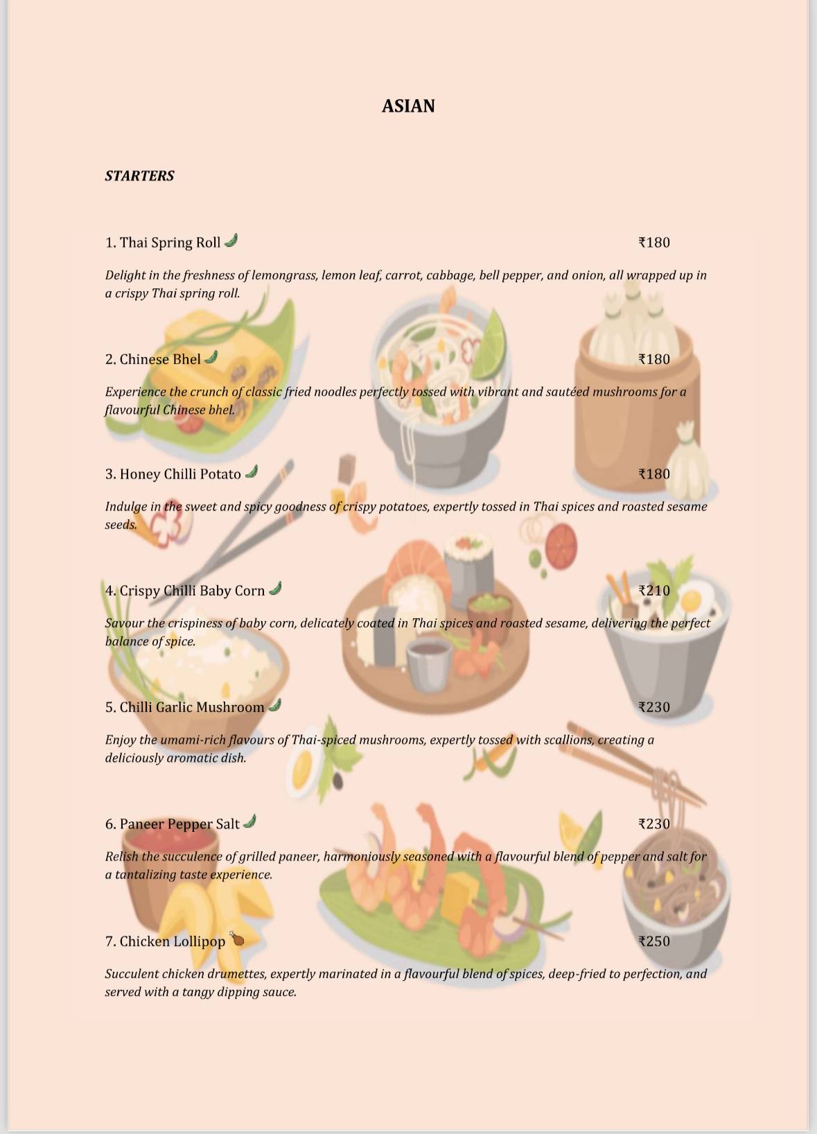 Elgin Roastery menu