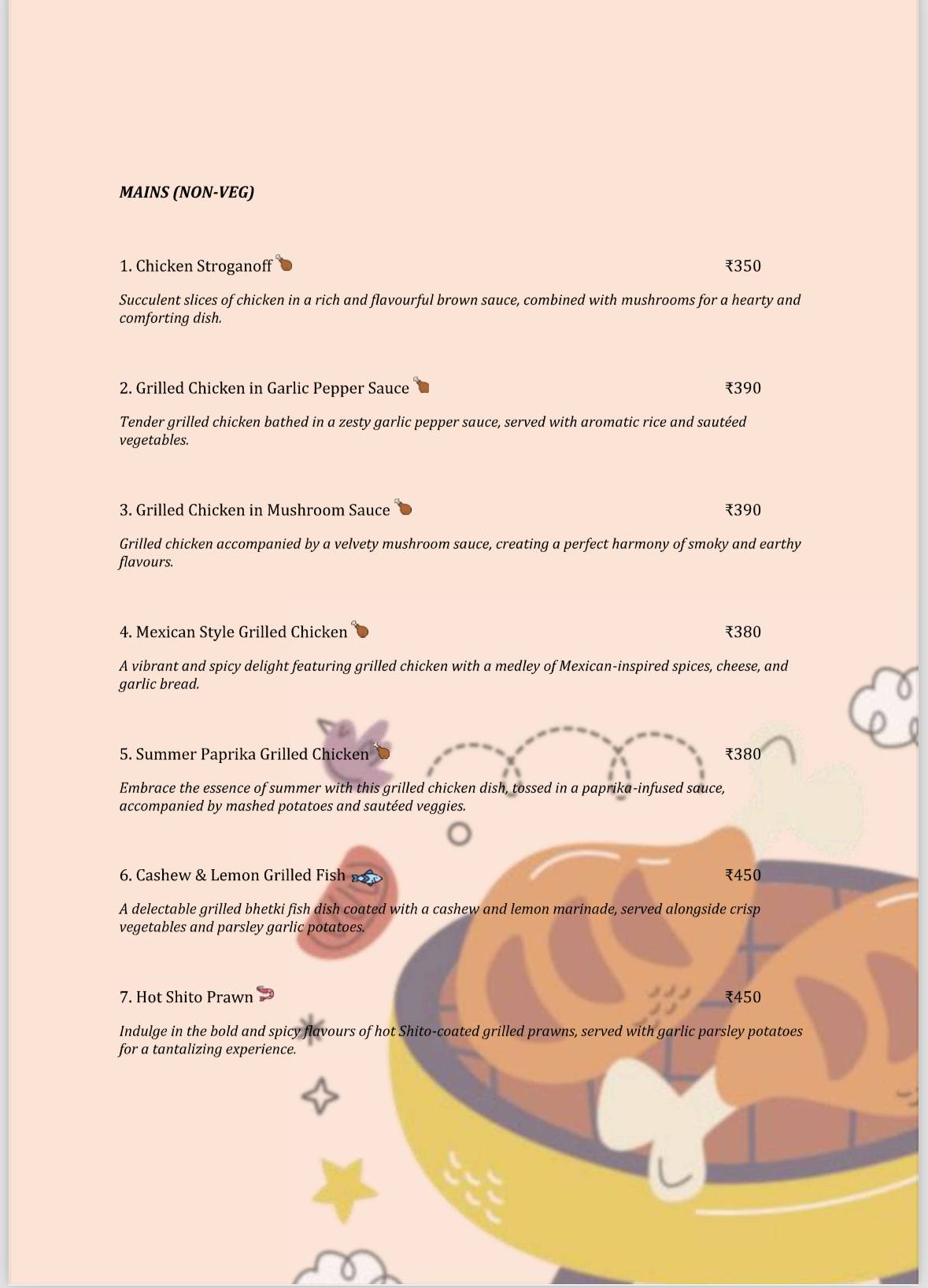 Elgin Roastery menu