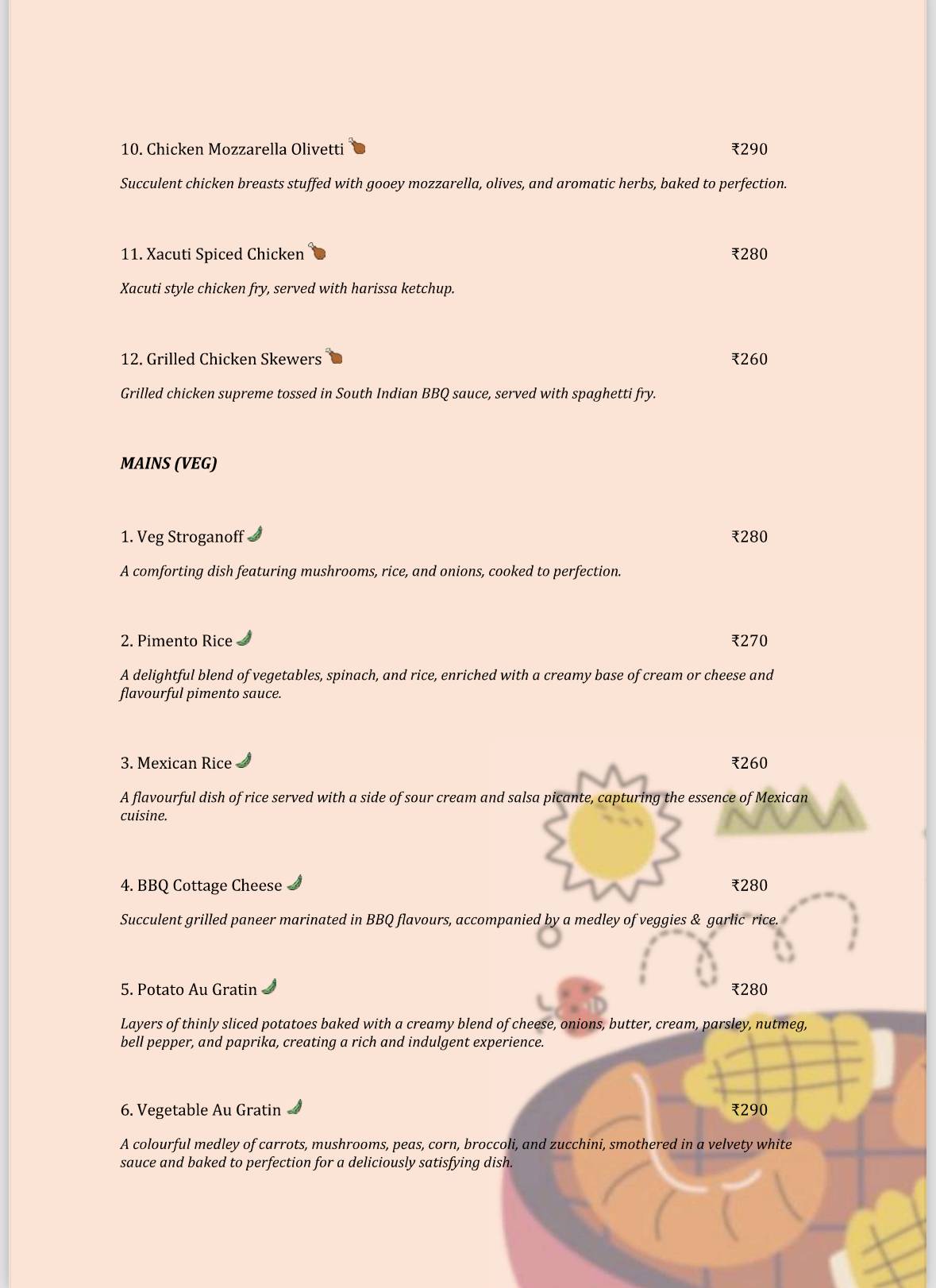 Elgin Roastery menu