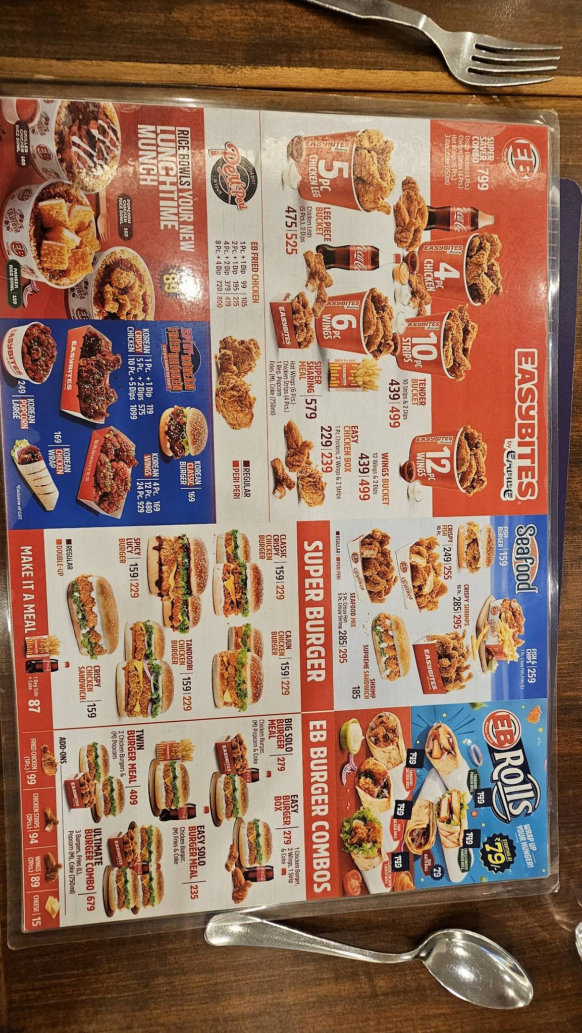 Empire Restaurant menu