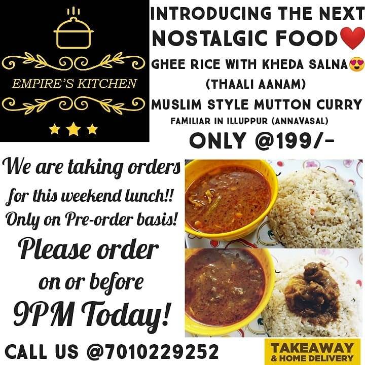 Empire's Kitchen menu