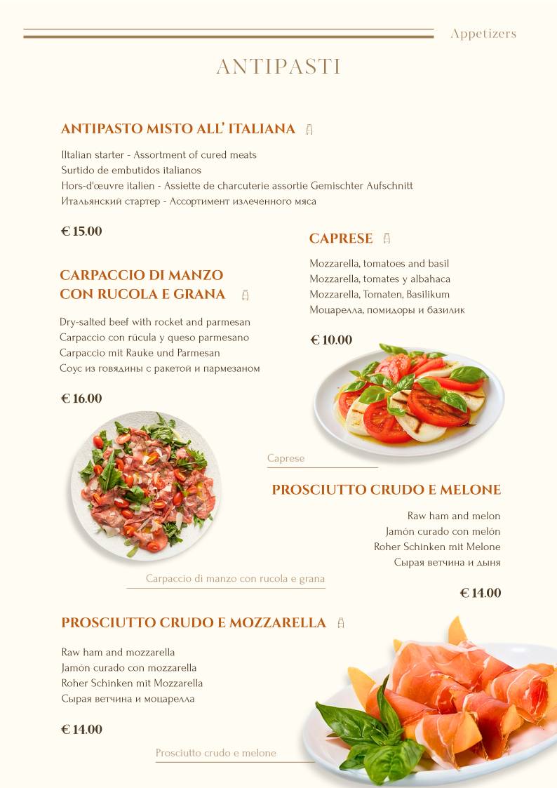 Menu di Enjoy Bistro - Ristorante - Bar 