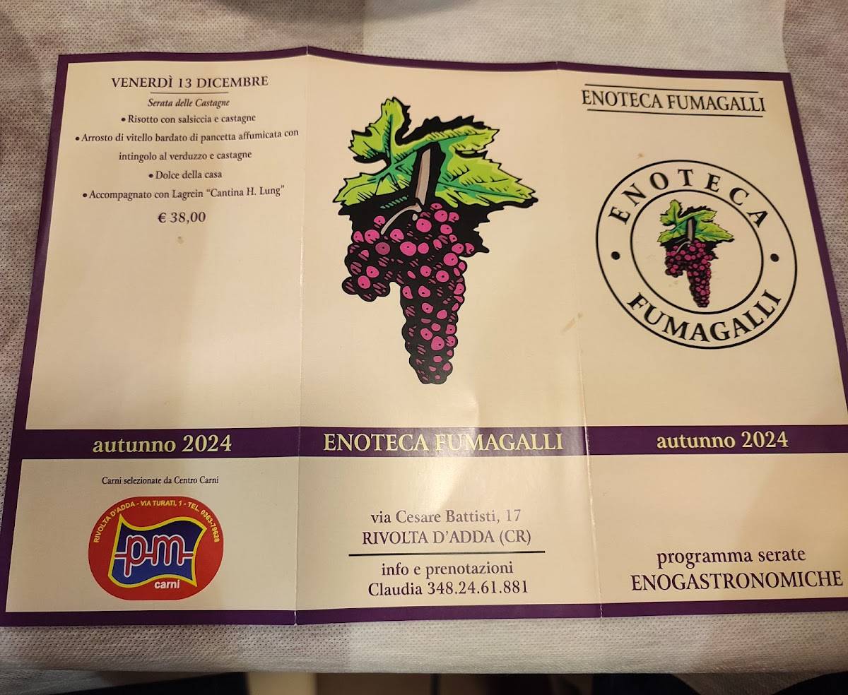 Menu di Enoteca Fumagalli 