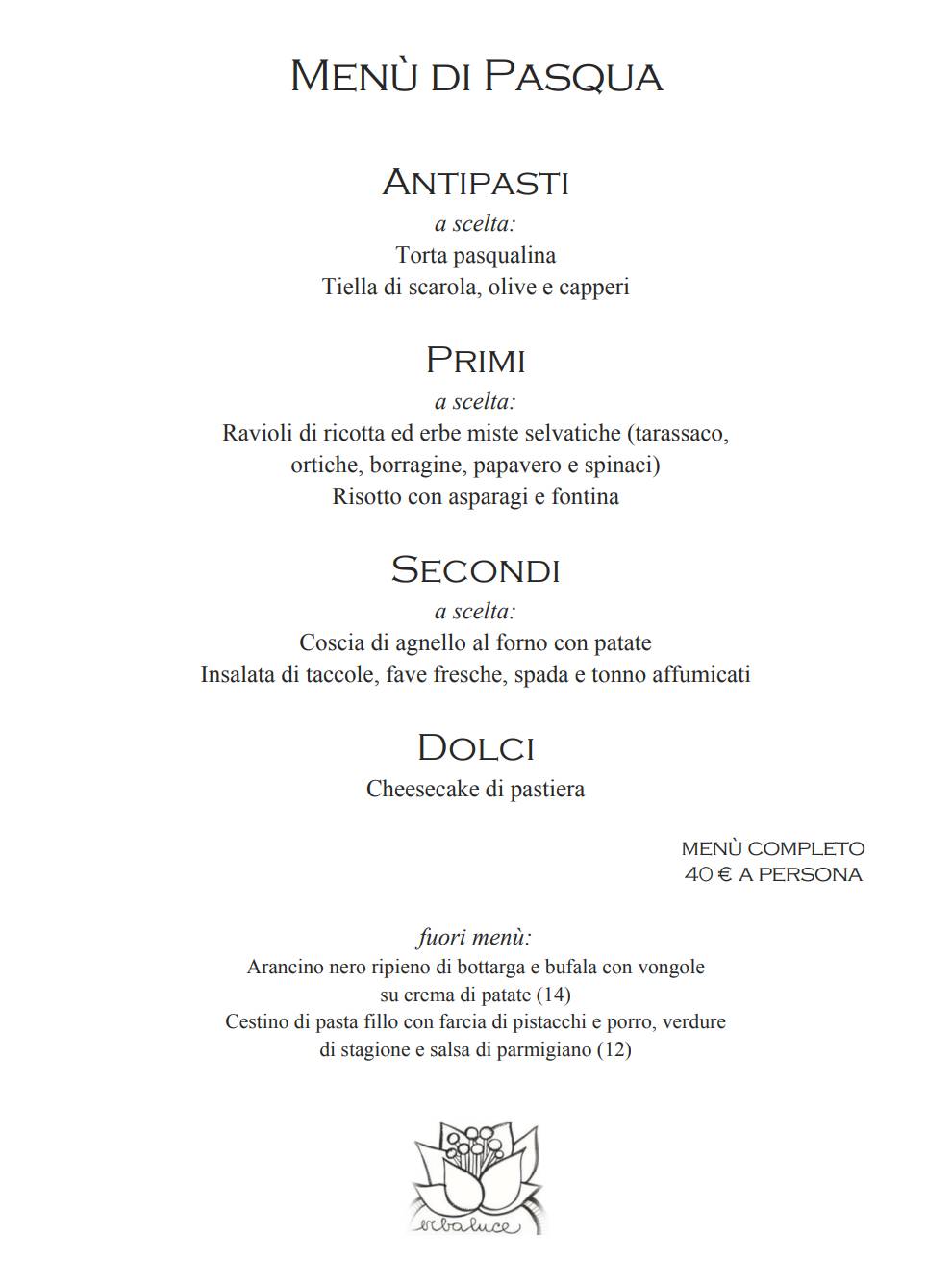 Menu di Amaranto 