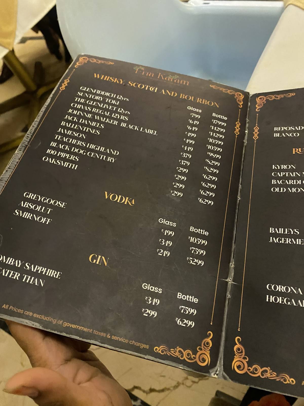 Erraa Karam - South Indian Resto Bar menu