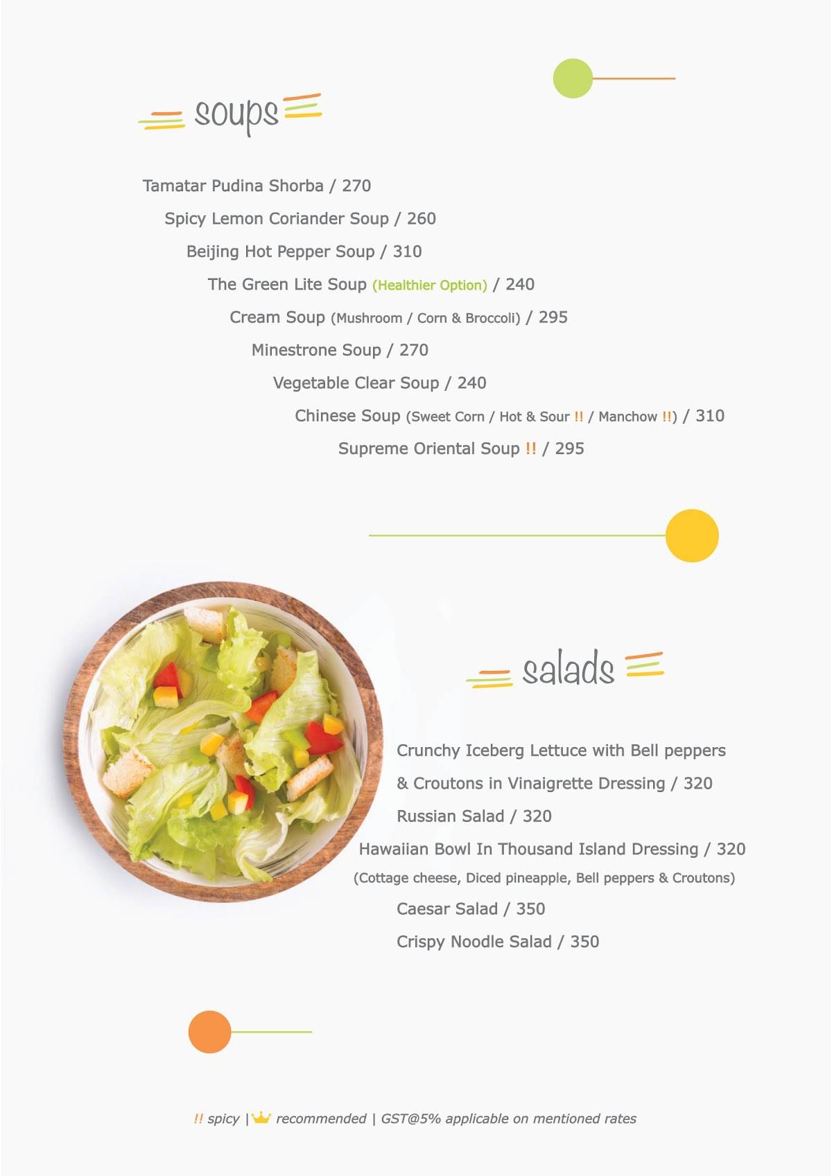 F.S.B menu