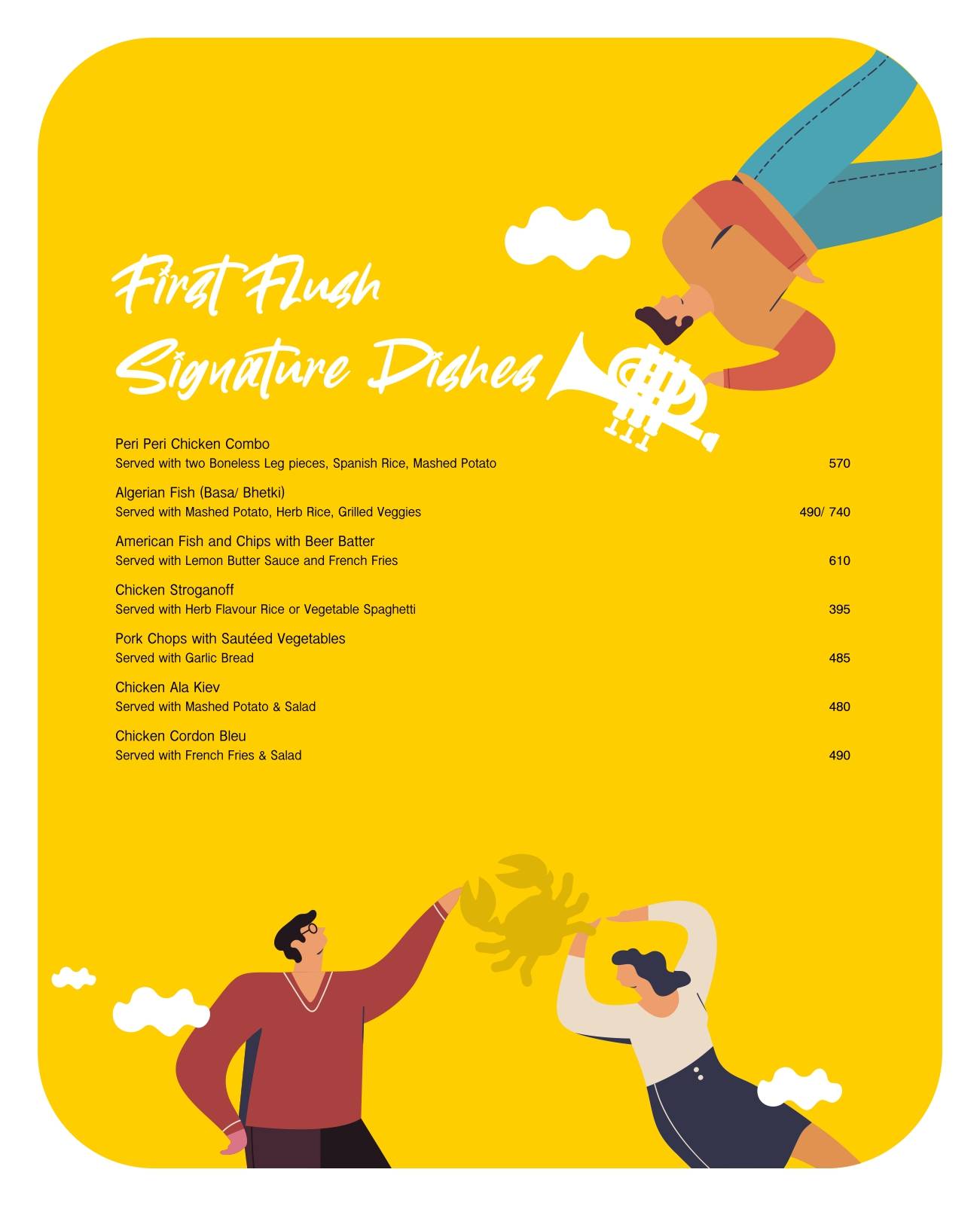 First Flush- Cafe & Restaurant menu