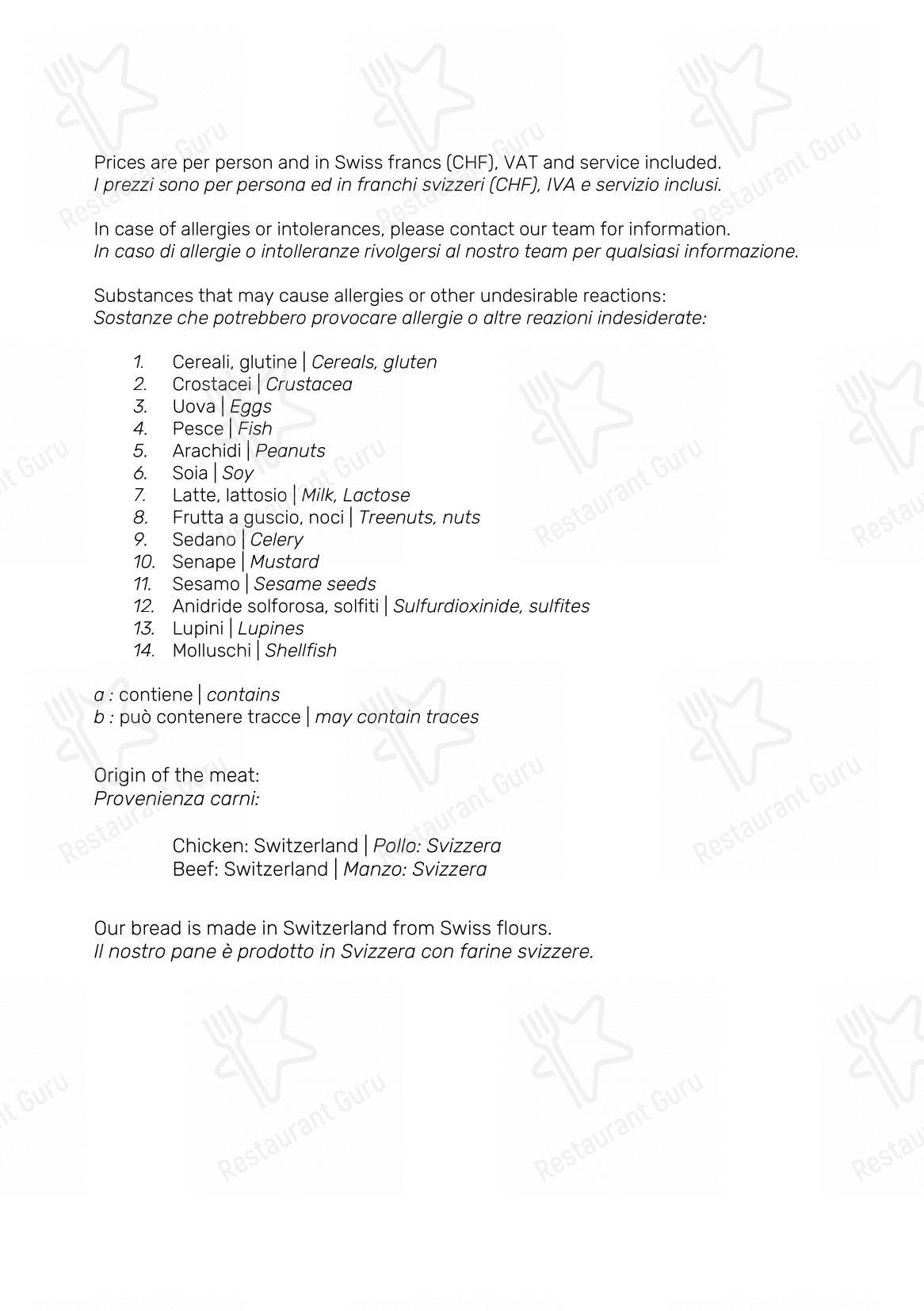 Menu di FLAMEL Restaurant & Mixology Bar - Основное меню