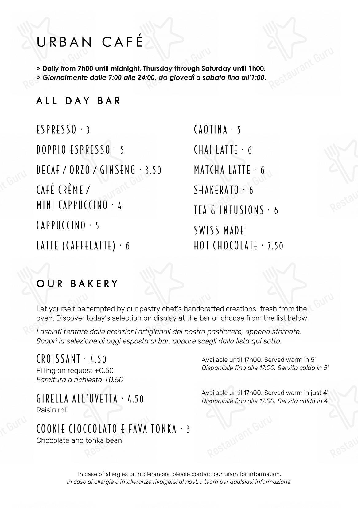 Menu bar per FLAMEL Restaurant & Mixology Bar ristorante