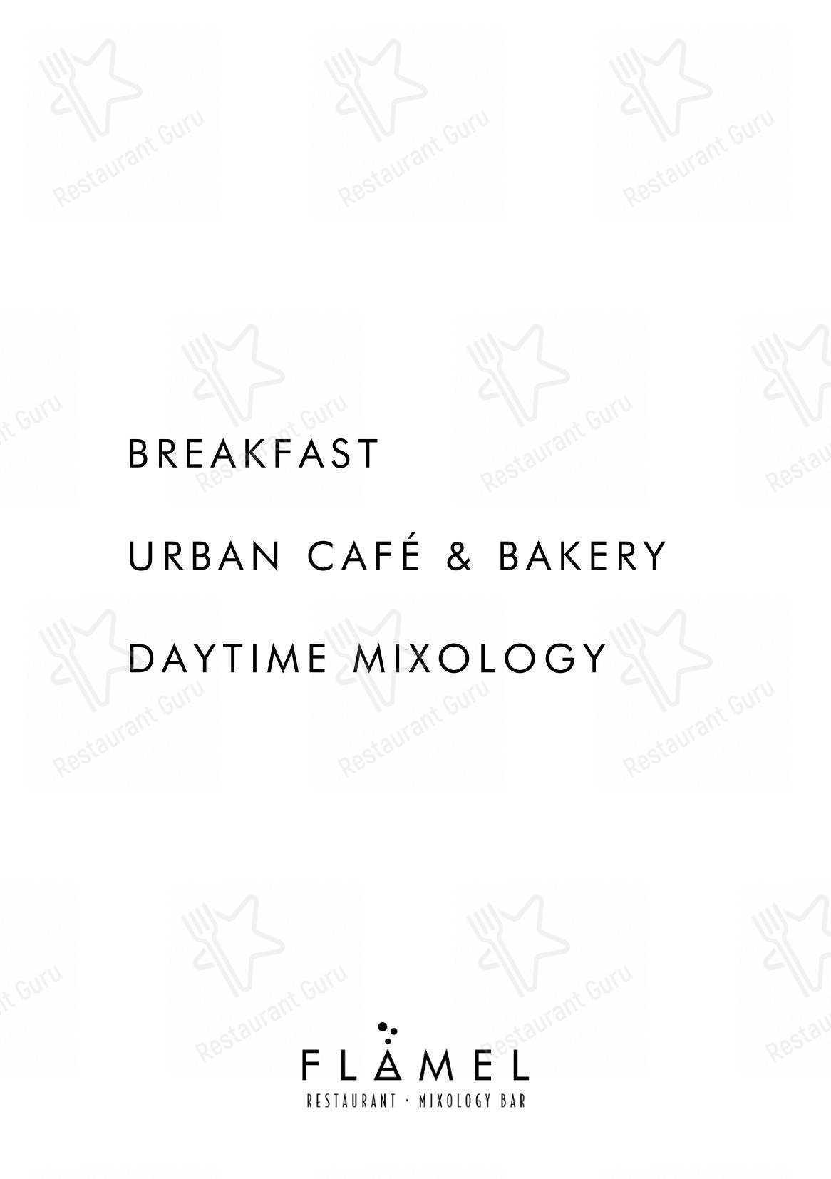 Menu bar per FLAMEL Restaurant & Mixology Bar ristorante