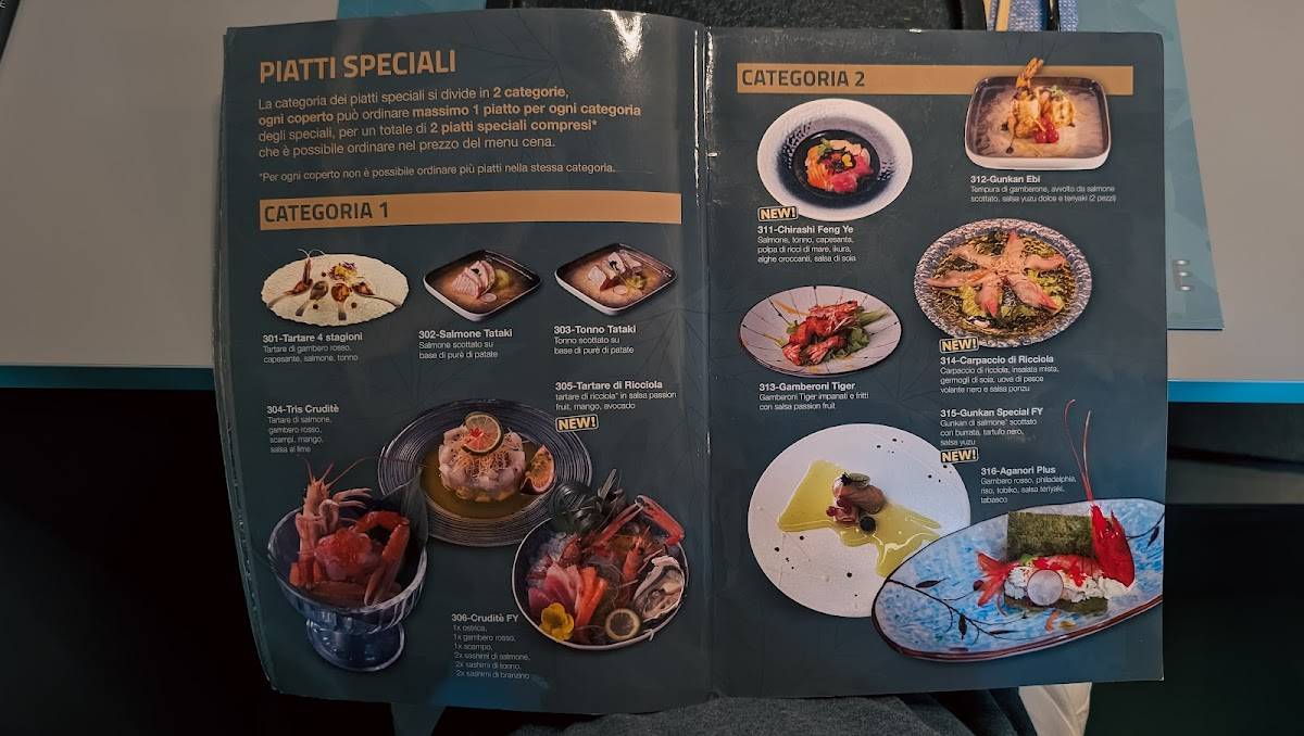 Menu di FY FengYe Asian Fusion 