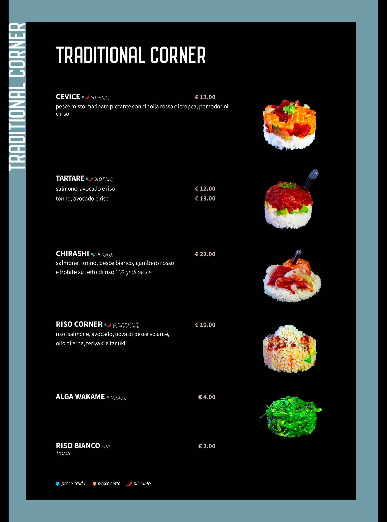 Menu di Sushi Corner Fano 