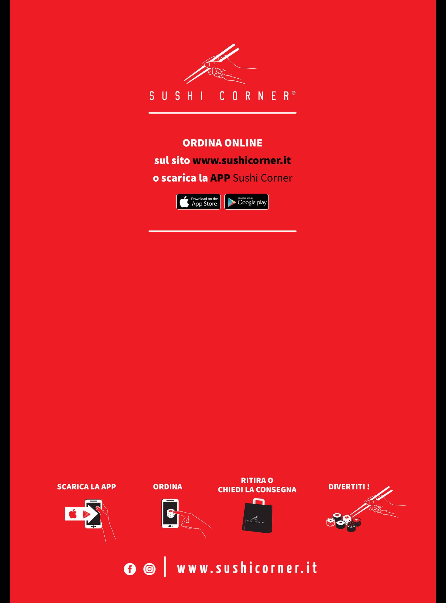 Menu di Sushi Corner Fano 