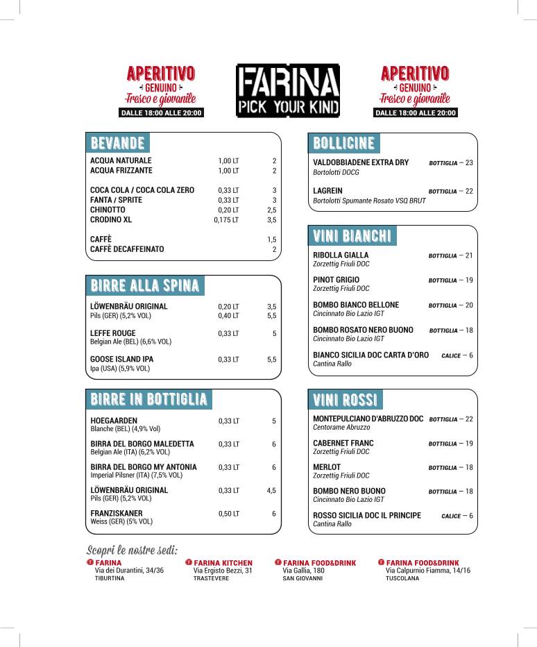 Menu di Farina 