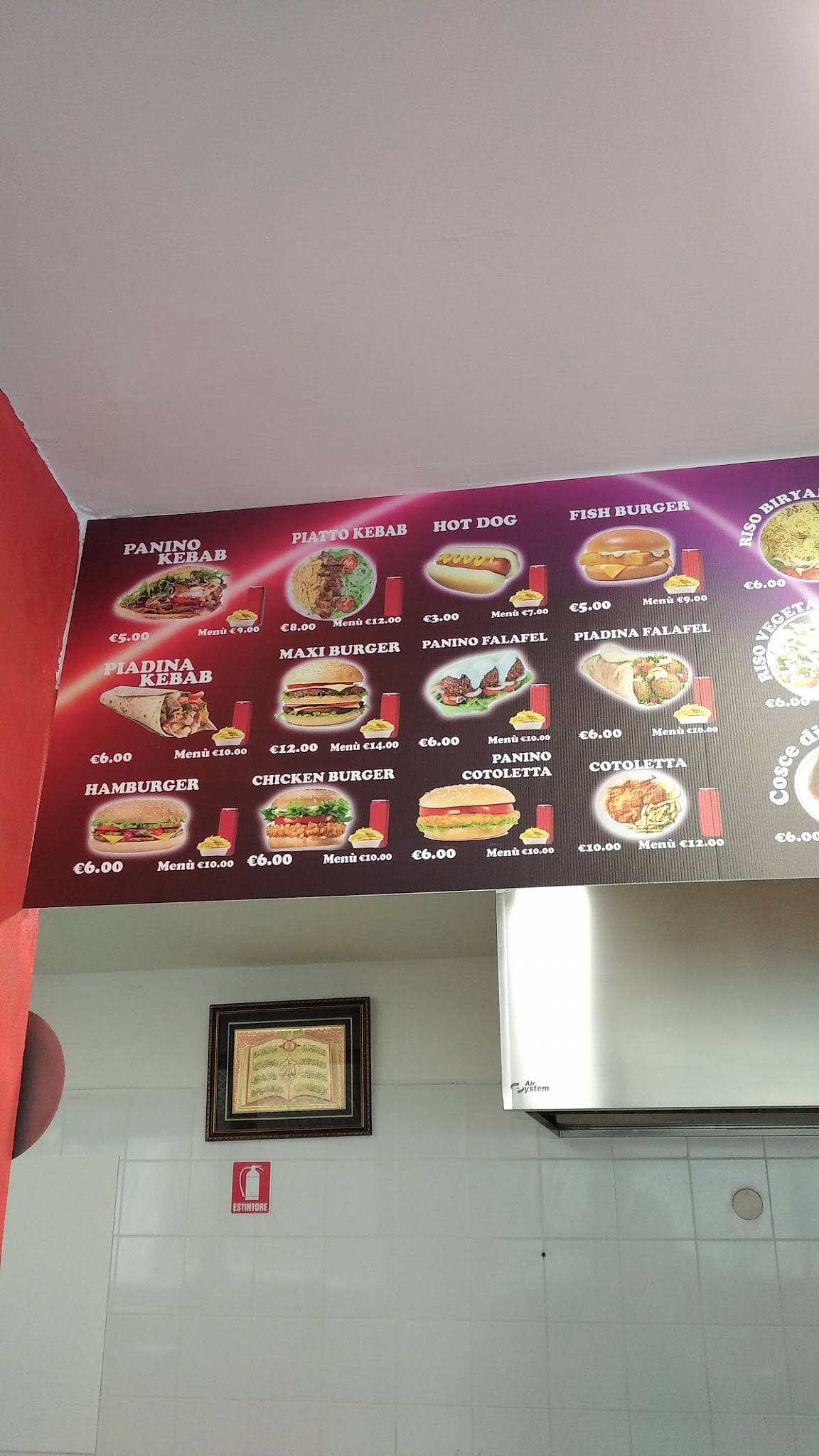 Menu di Fast Kebab & Pizzeria 