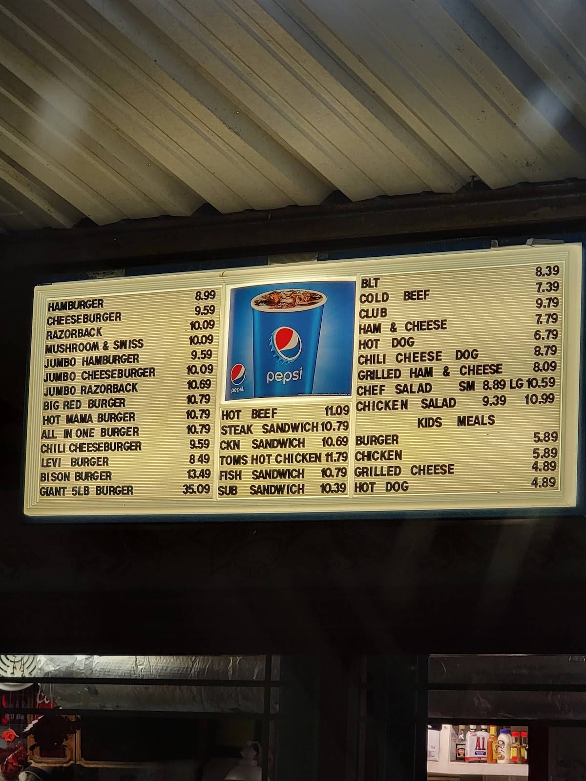 Menu at Ed Walker's DriveIn & Restaurant, Fort Smith