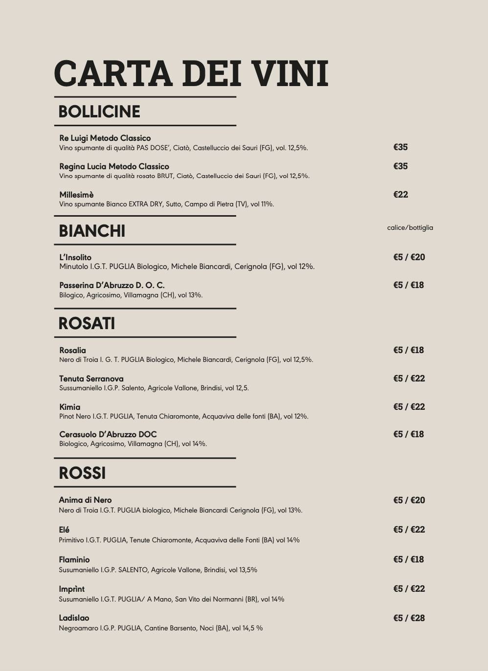 Menu di Fattore L 