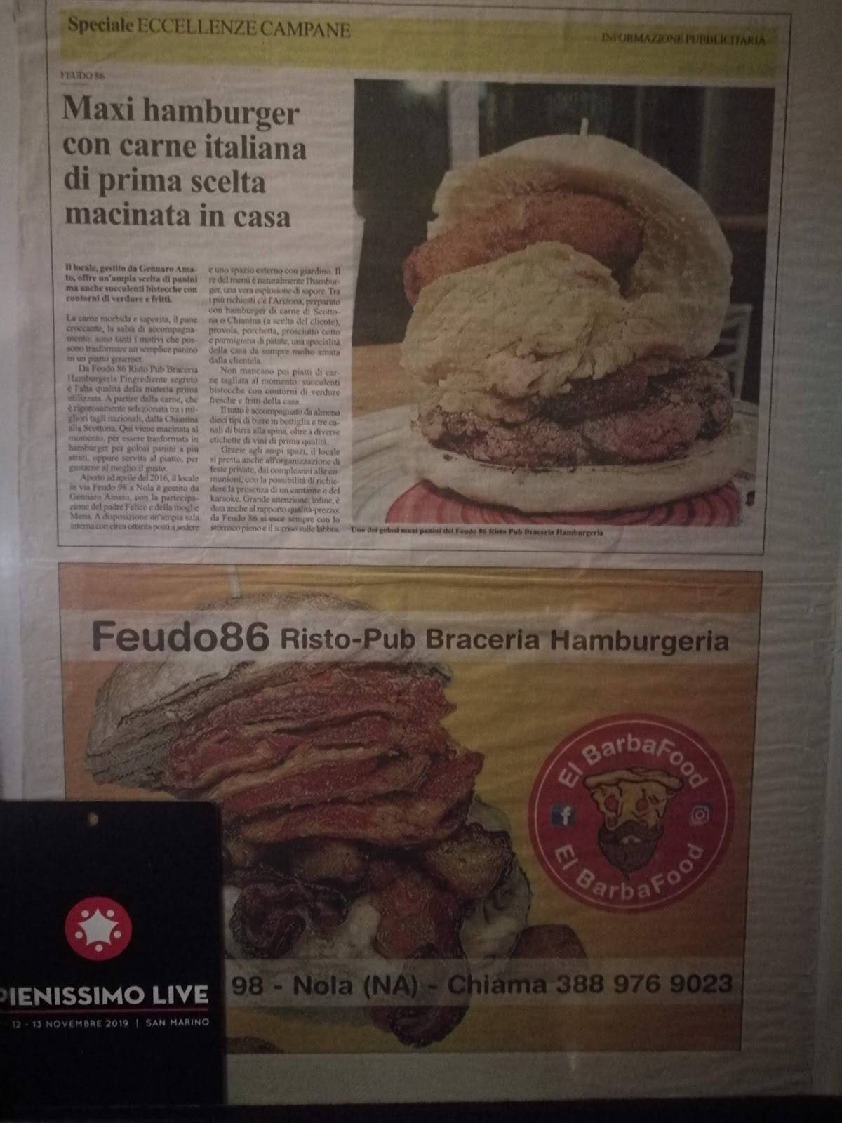 Menu di Feudo86 