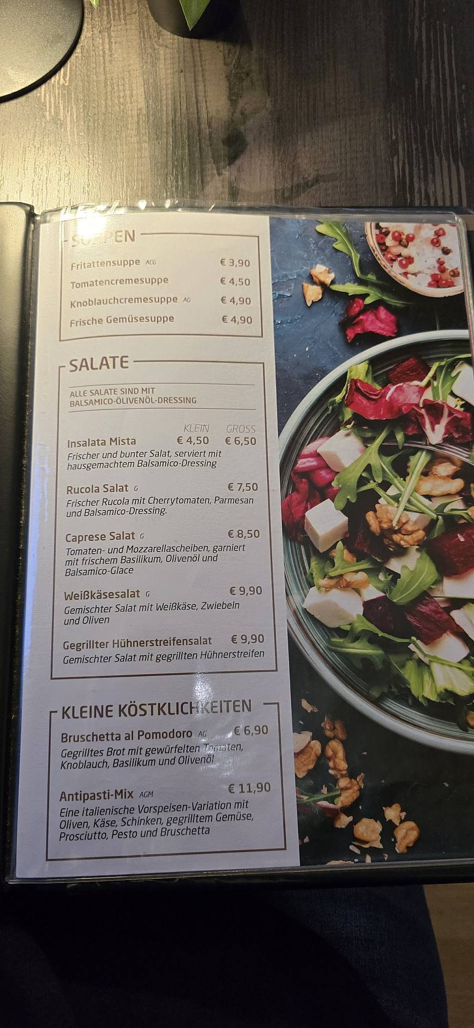 Menu de Fiero Restaurant
