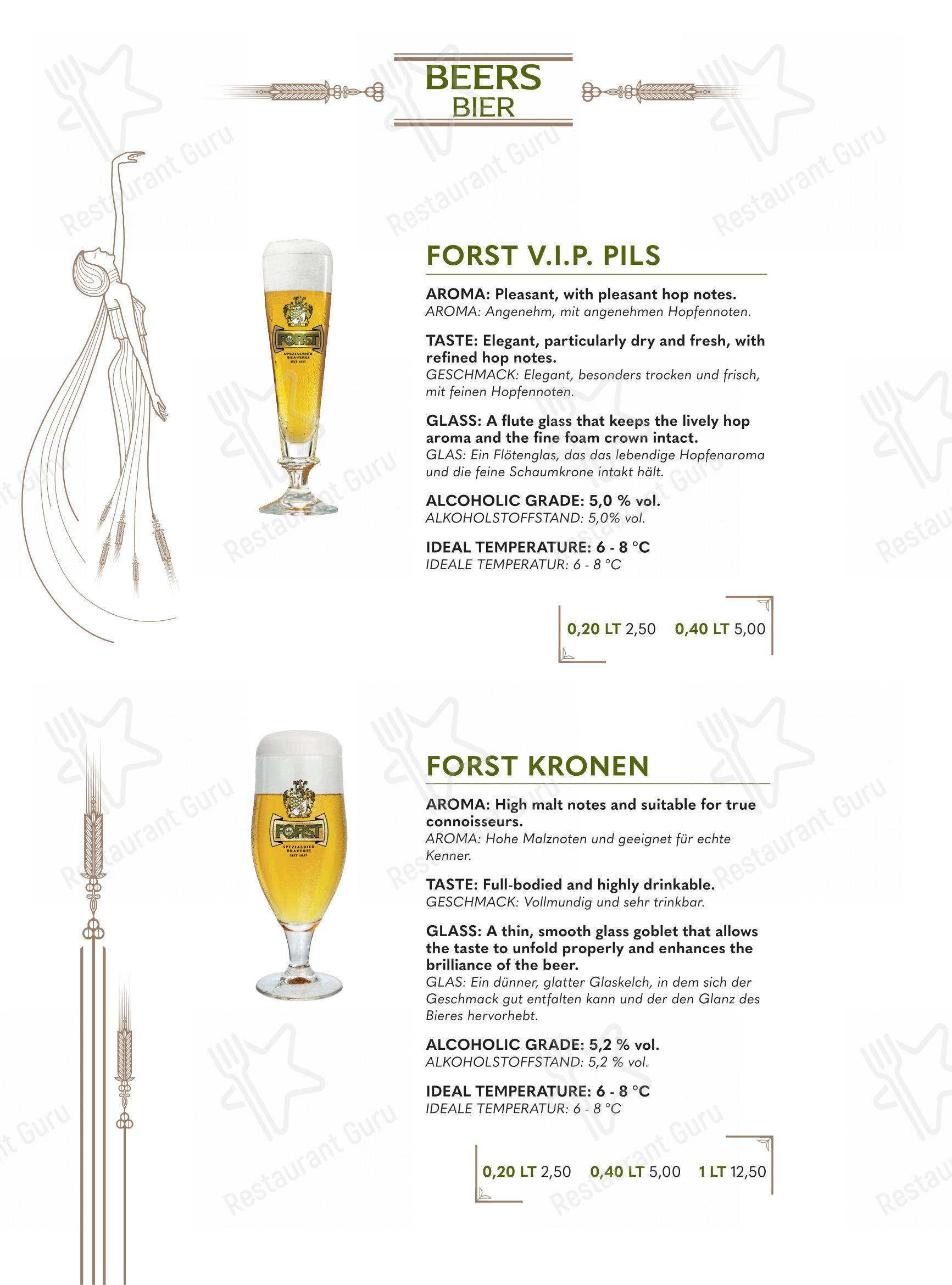 Menu di Forsterbräu Trento - Детское