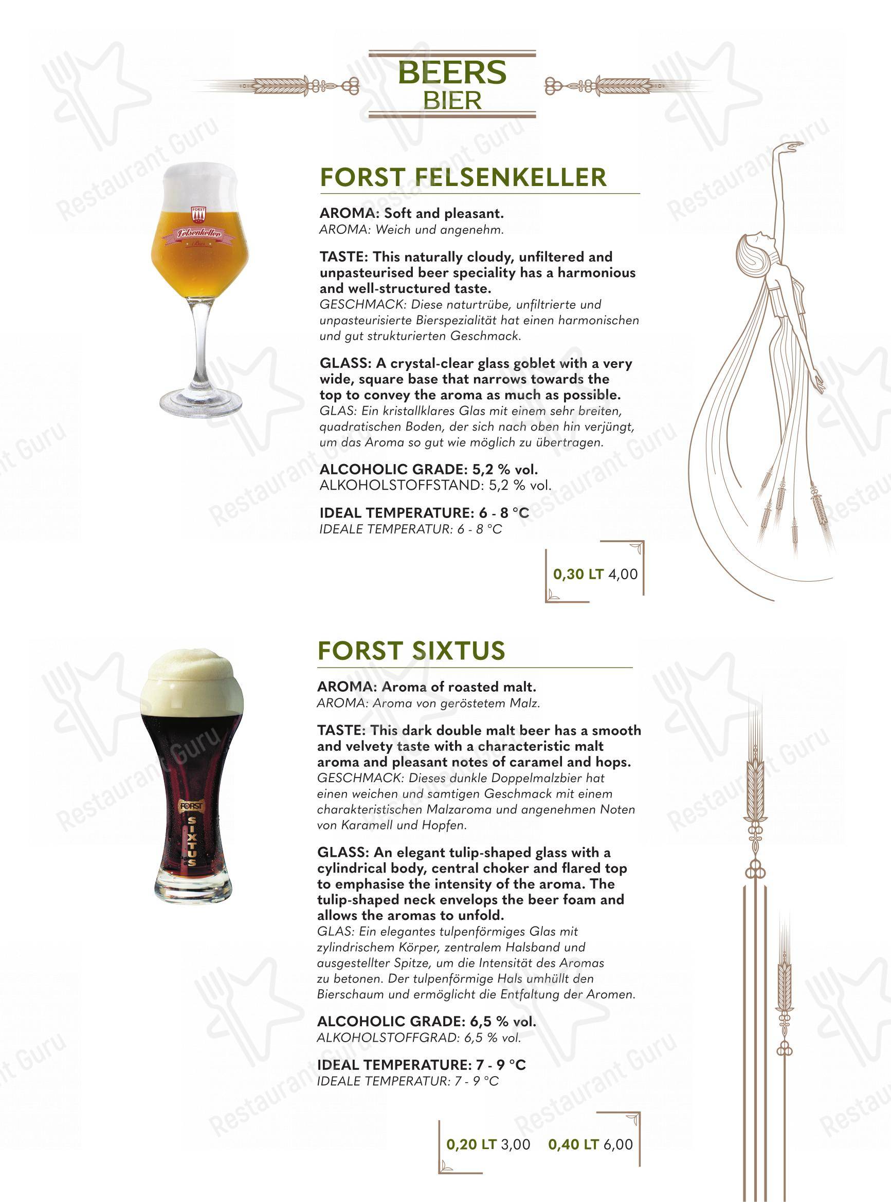 Menu di Forsterbräu Trento - Детское