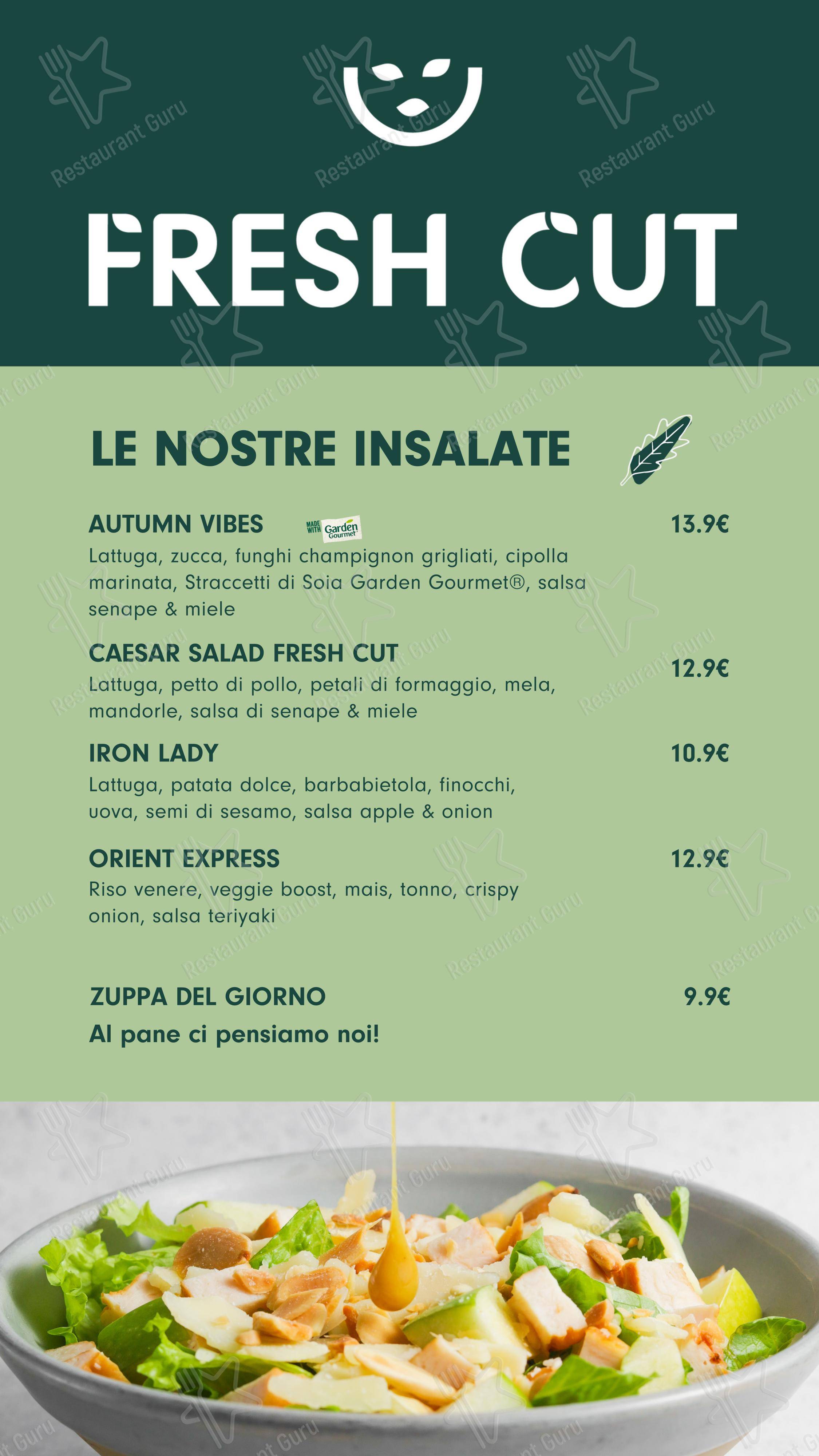 Menu per Fresh Cut - Carlo Alberto in Torino