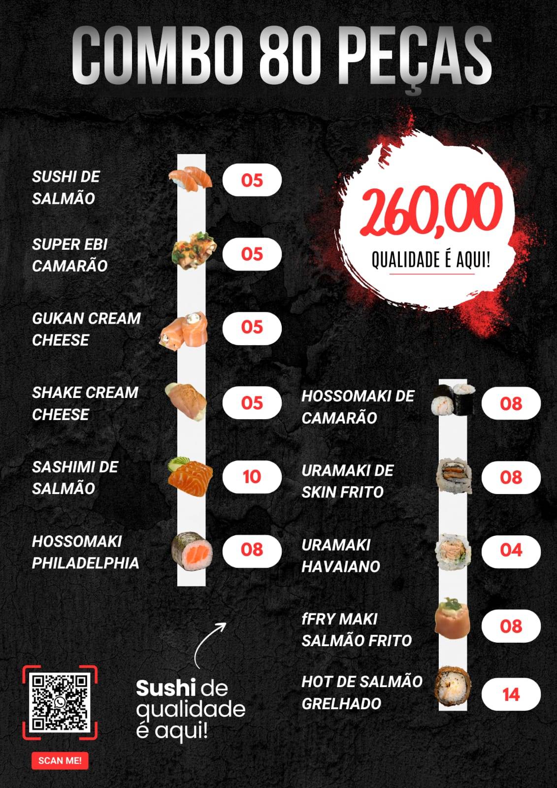 GATHAI SUSHI cardápio