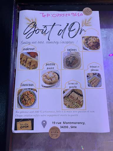 Menu de GOÛT D OR