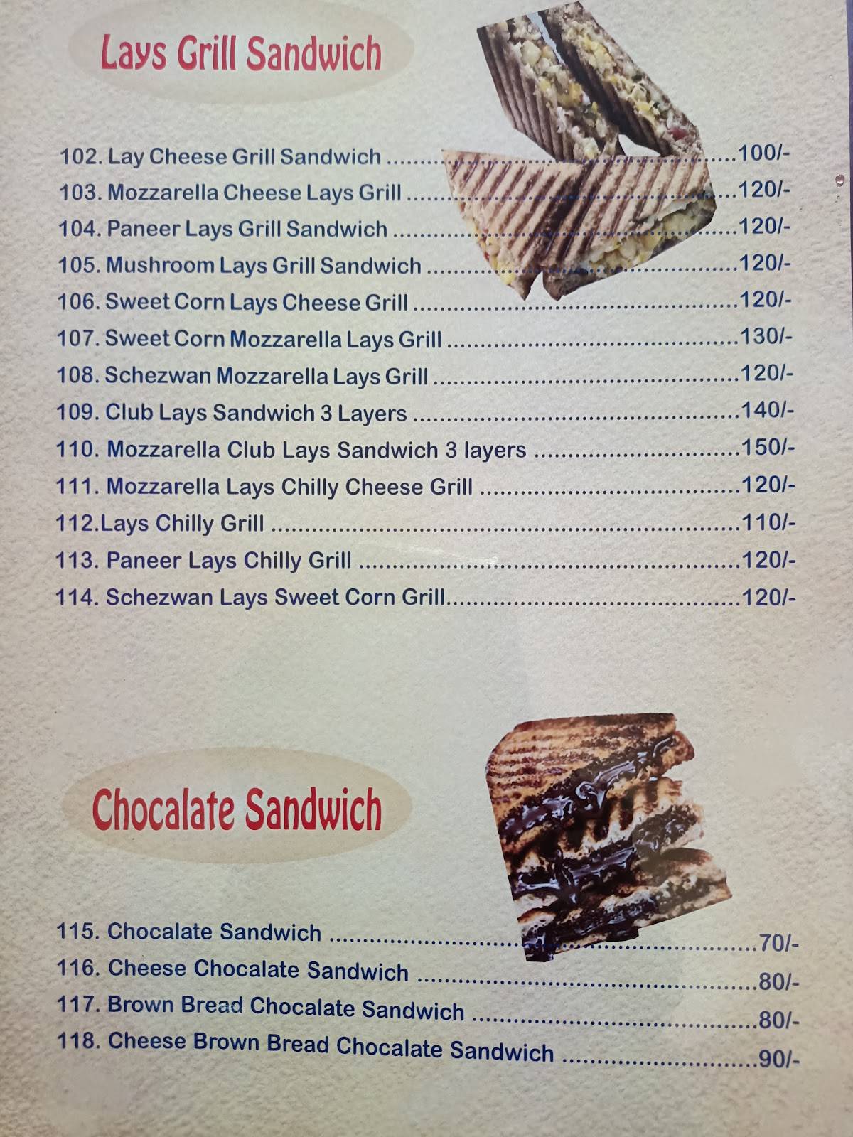 GALAXY PIZZA menu