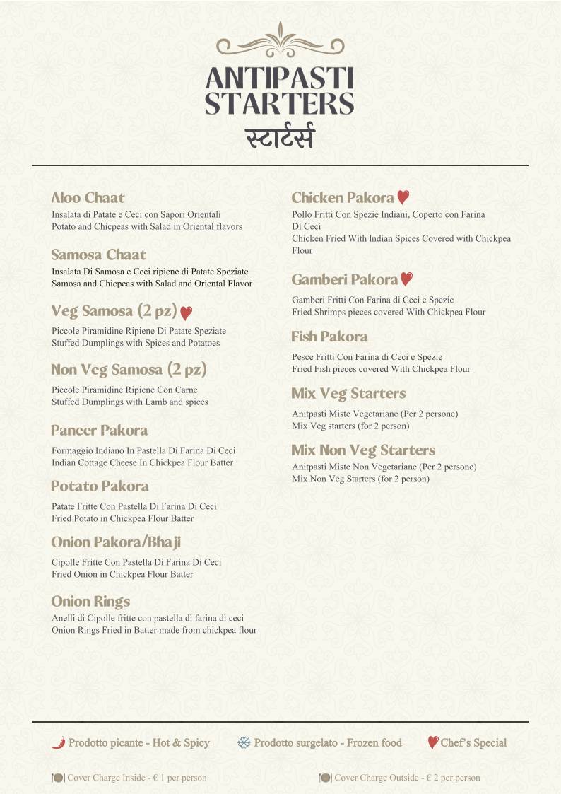 Menu di Gandhi 2 Indian Restaurant 