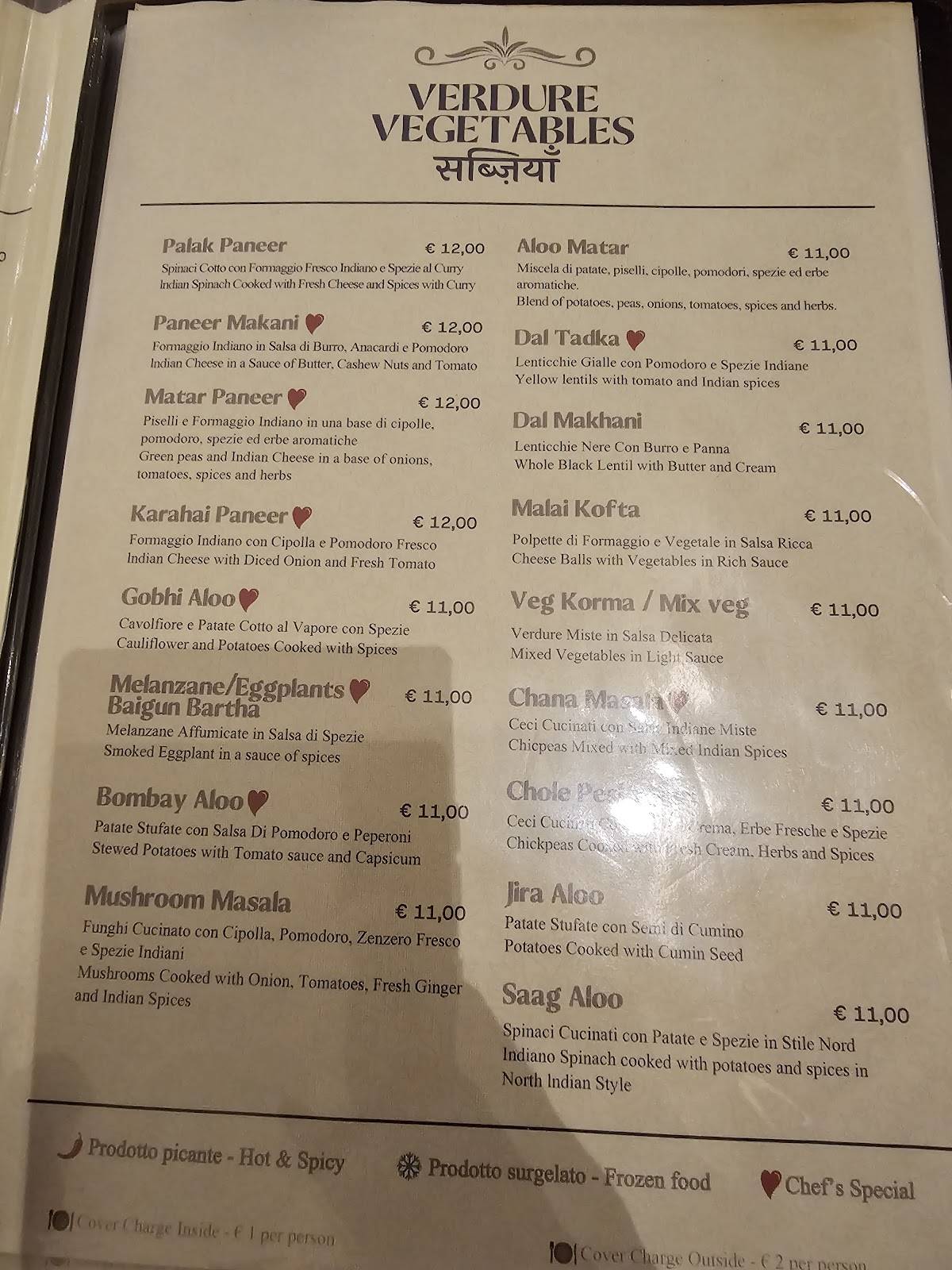 Menu di Gandhi 2 Indian Restaurant 
