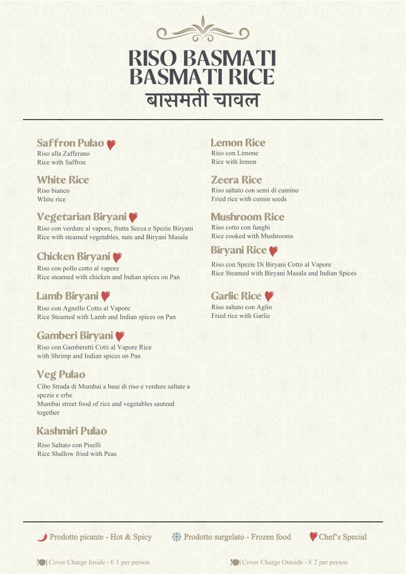 Menu di Gandhi 2 Indian Restaurant 