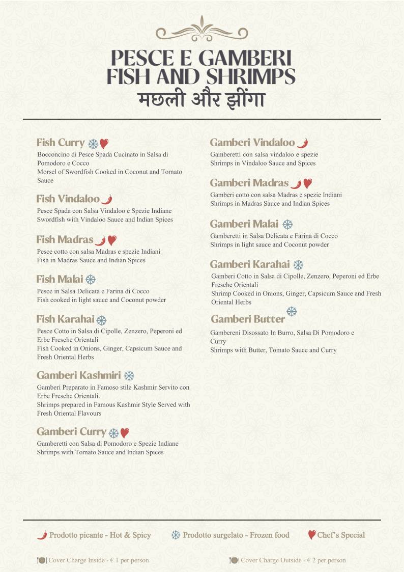 Menu di Gandhi 2 Indian Restaurant 