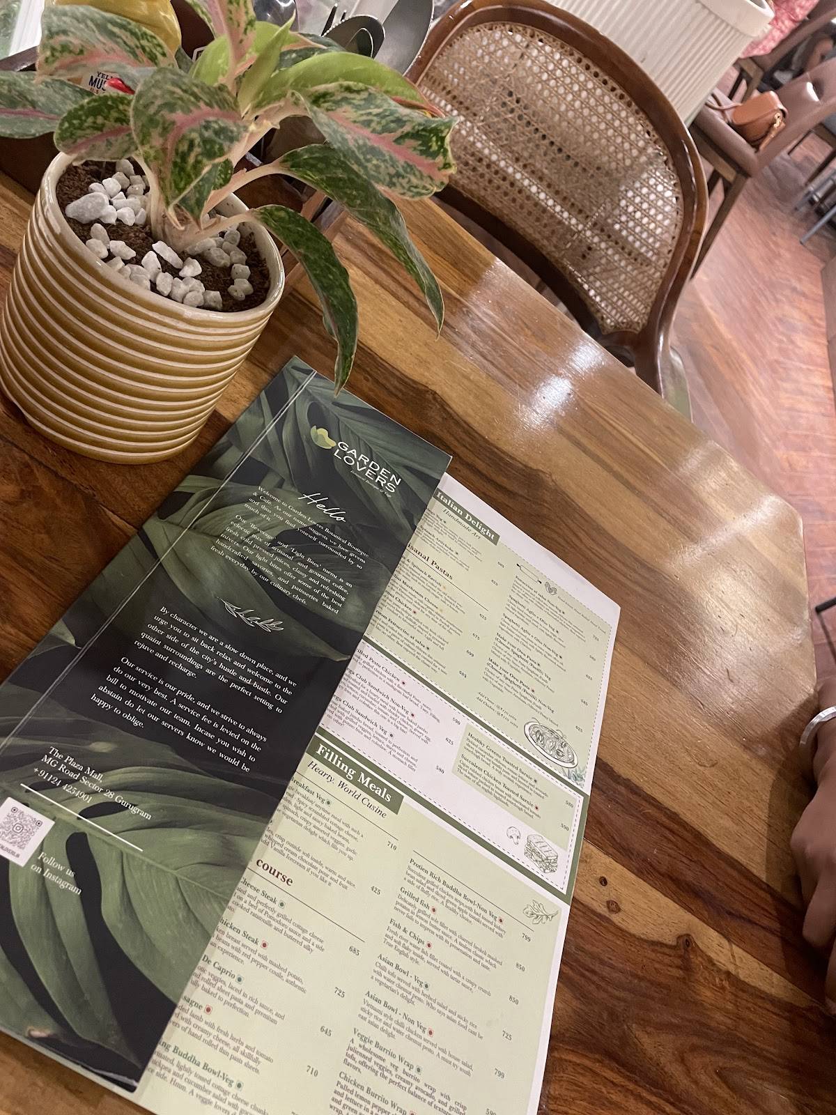 Garden Lovers Botanical Boutique And Cafe menu
