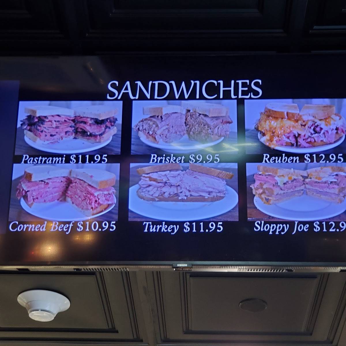 Menu at Pastrami Grill Bistro steakhouse, Garfield